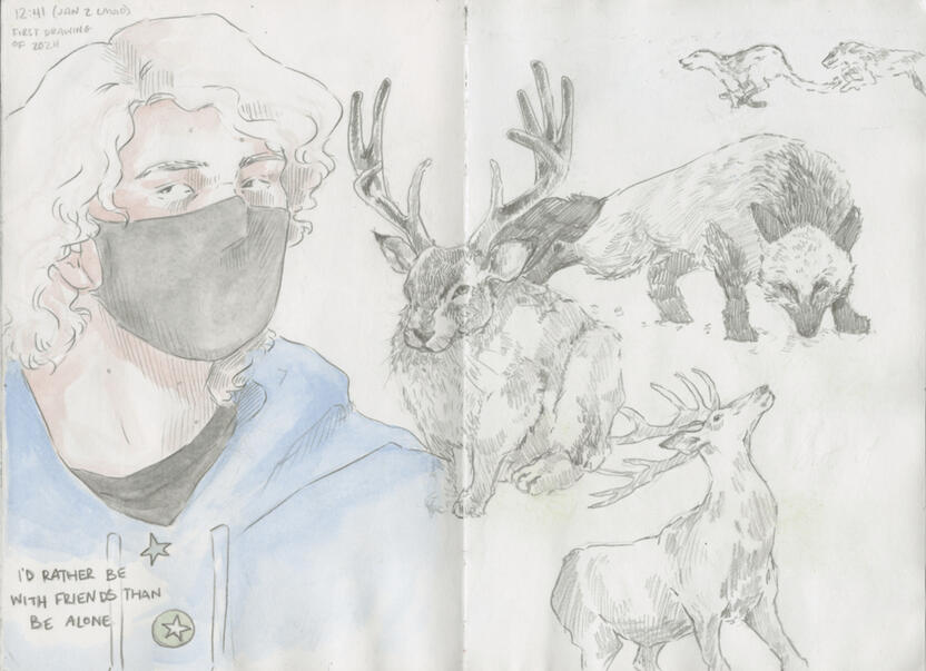 New Years Self Portrait. 2024.