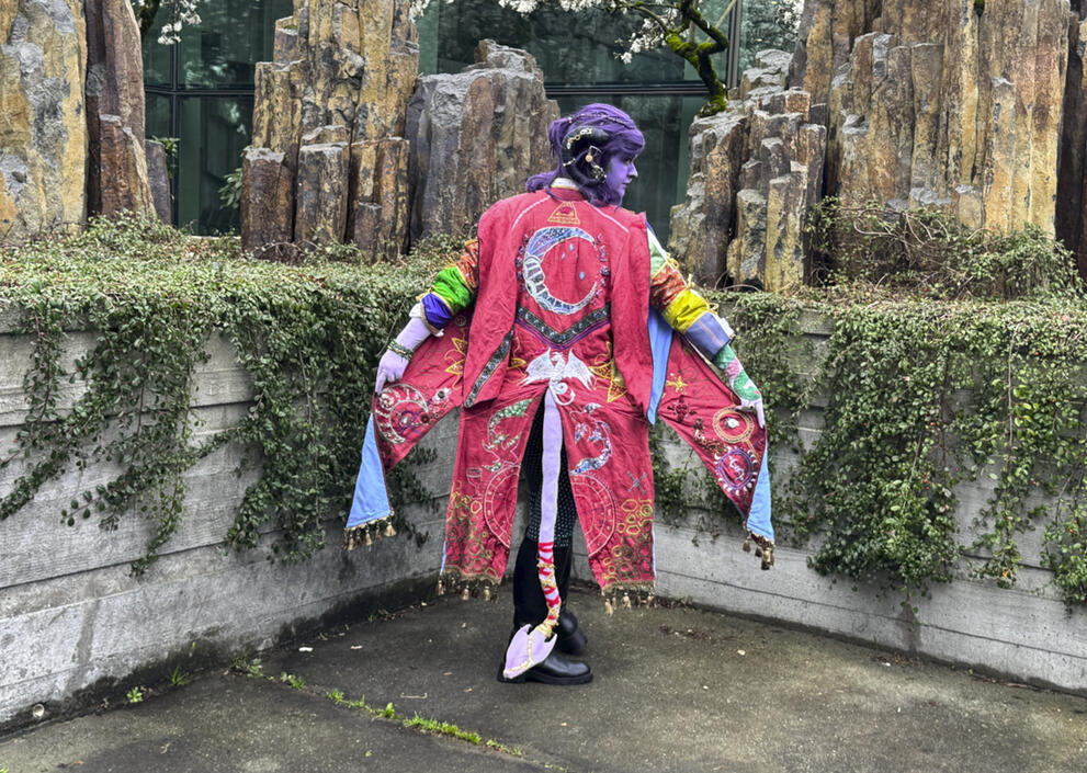 Mollymauk Tealeaf cosplay, 2026. Character by Taliesin Jaffe from Critical Role.