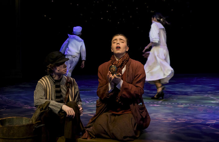 Actors: Daniel Mercado, Josephine Partridge, Daynnie Hansen, Tony Le; Props: Leather Satchel, Fire Barrel, Music Box