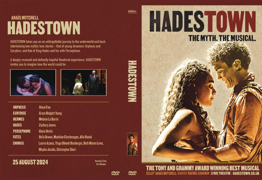 Unofficial "Hadestown: West End" DVD Cover, 2024.